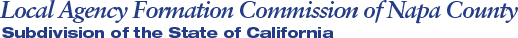 Local Agency Formation Commission - Napa County - LAFCO logo